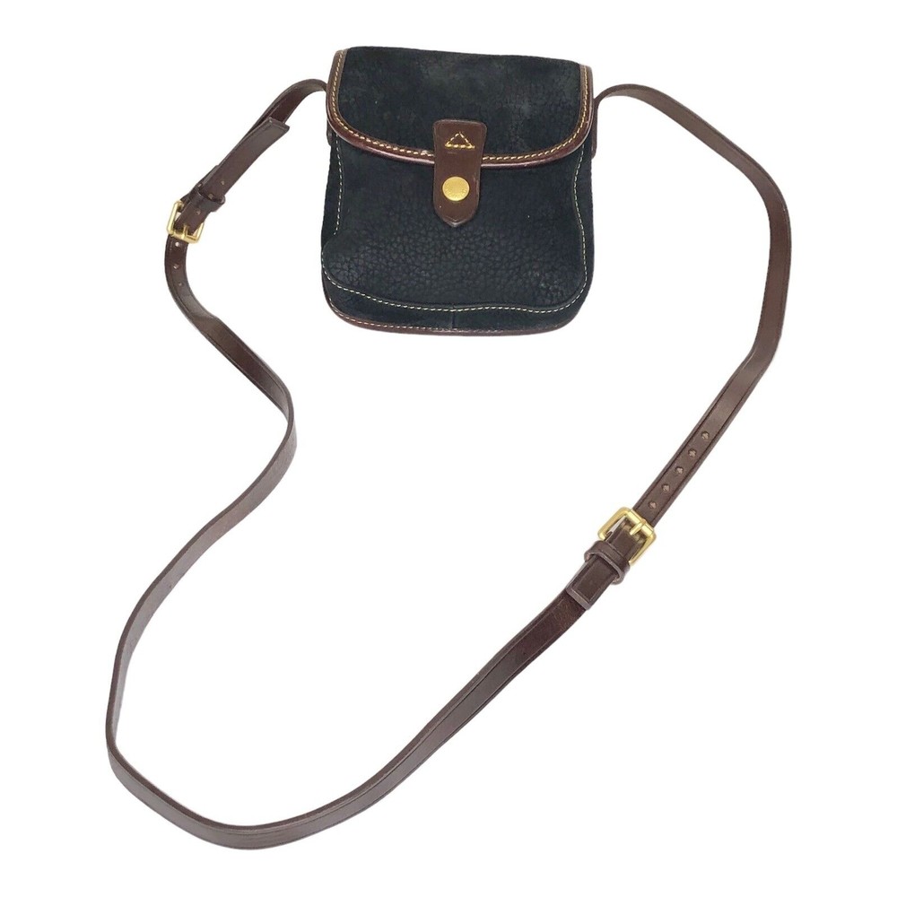 Dooney & Bourke Pebbled Grain Leather Crossbody Purse Pouch Black